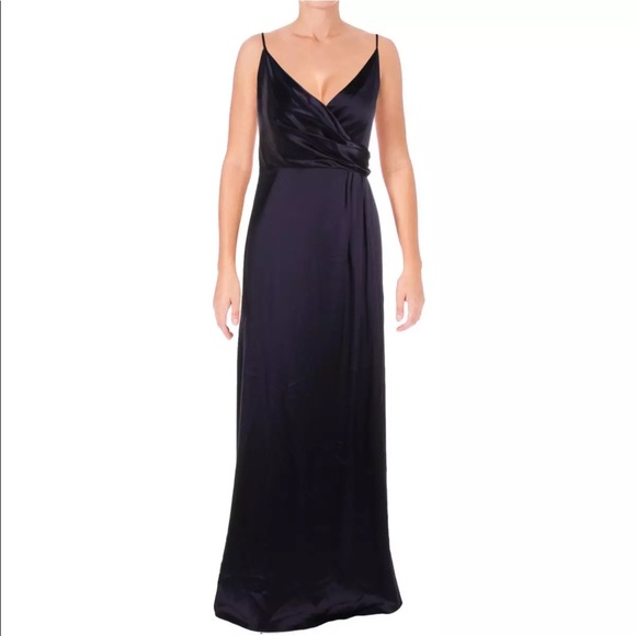Jill Stuart Dresses & Skirts - 🌟JILL Jill Stuart Violet Satin Wrap Evening Gown